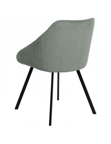 Silla de comedor MACIE, tejido pana menta.