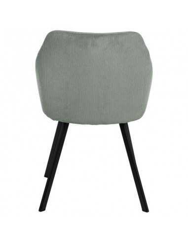 Silla de comedor MACIE, tejido pana menta.