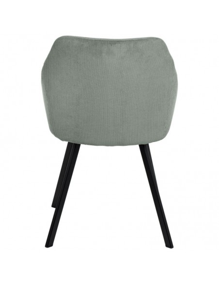 Silla de comedor MACIE, tejido pana menta.