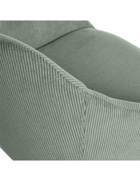 Silla de comedor MACIE, tejido pana menta.