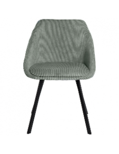 Silla de comedor MACIE, tejido pana menta.