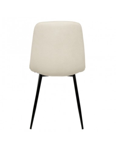 Cadeira MARLEEN estofada em tecido beige e...