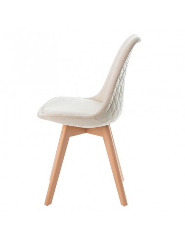 Cadeira Milena com pés de madeira, estrutura...