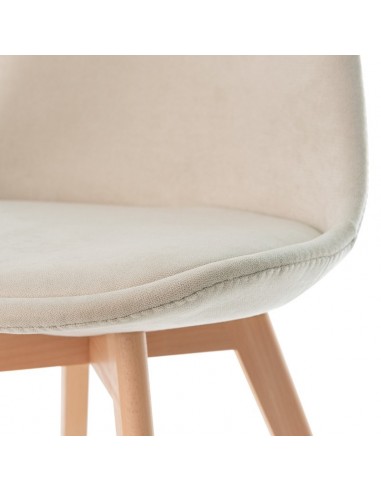 Cadeira Milena com pés de madeira, estrutura...