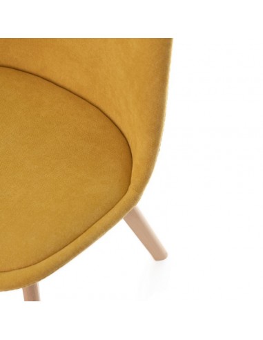 Cadeira Milena com pés de madeira, estrutura...