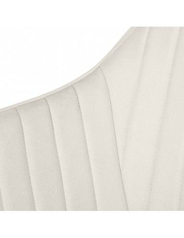 Silla comedor NATALIA, tejido beige y patas de...