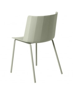 Silla CADY polipropileno menta y patas de metal 2