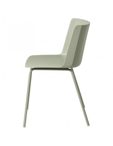 Silla CADY polipropileno menta y patas de metal