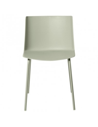 Silla CADY polipropileno menta y patas de metal