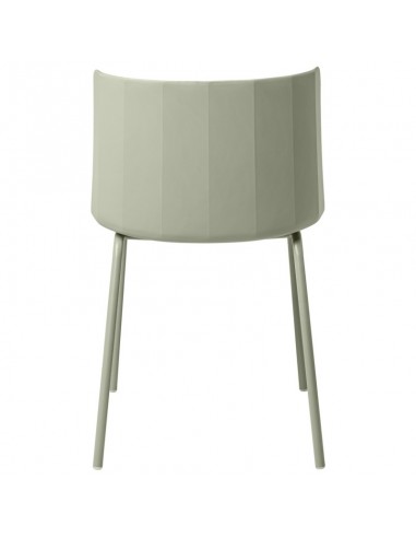 Silla CADY polipropileno menta y patas de metal