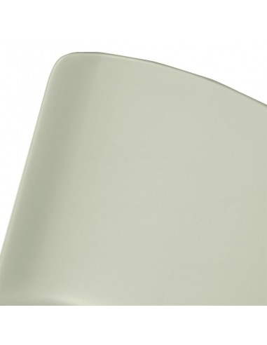 Silla CADY polipropileno menta y patas de metal