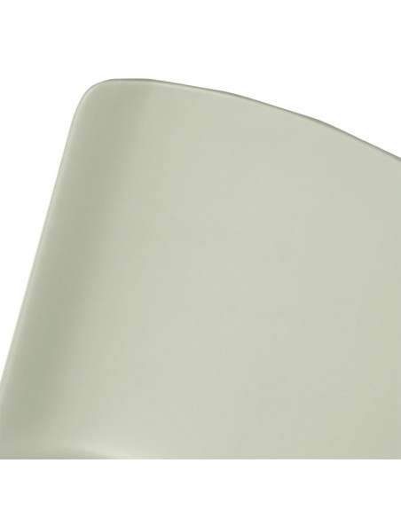 Cadeira CADY em polipropileno menta e pernas em metal menta.