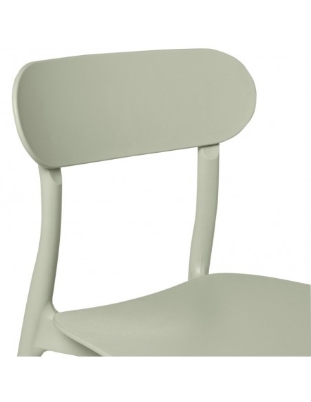 Silla de cocina GRETA en polipropileno color menta.
