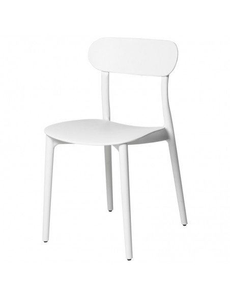 Cadeira de polipropileno design GRETA,cor branco.