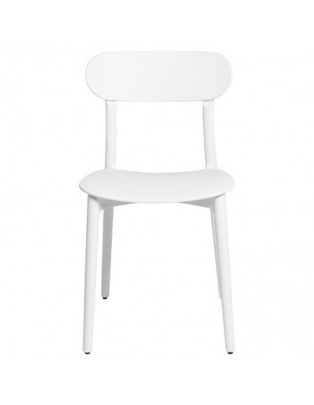 Cadeira de polipropileno design GRETA,cor branco.