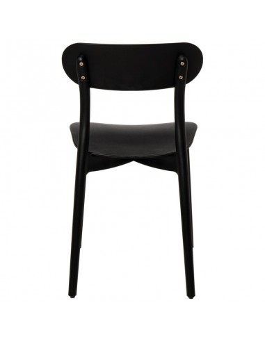 Cadeira de polipropileno design GRETA,cor preto.