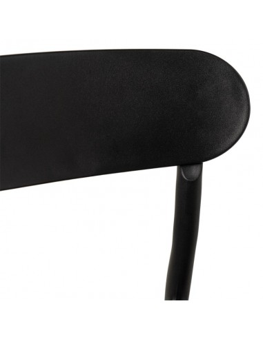 Cadeira de polipropileno design GRETA,cor preto.