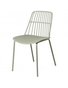 Silla NERINA, polipropileno menta y patas de metal menta. 2