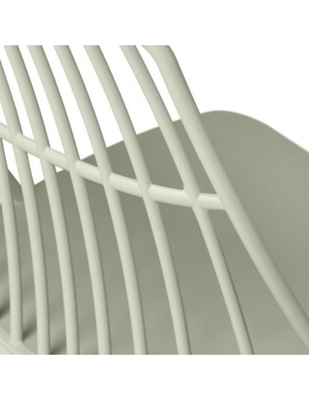 Cadeira NERINA, polipropileno menta e pes em metal menta.