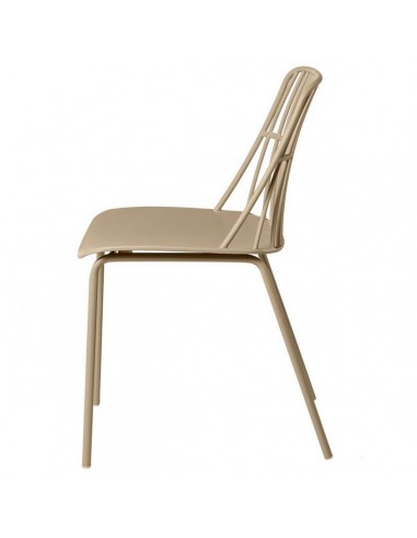 Cadeira NERINA, polipropileno beige e pes em...