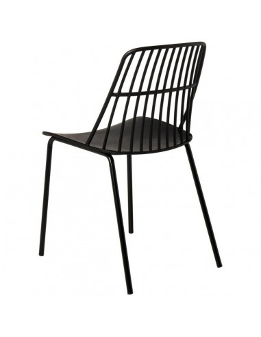 Cadeira NERINA, polipropileno preto e pes em...