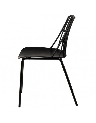 Silla NERINA, polipropileno negro y patas de...