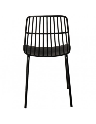 Cadeira NERINA, polipropileno preto e pes em...