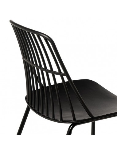 Cadeira NERINA, polipropileno preto e pes em...