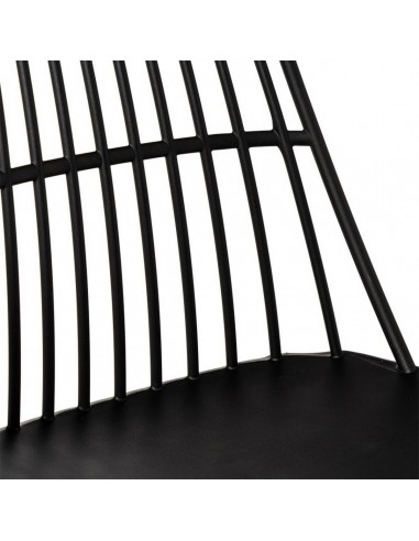 Silla NERINA, polipropileno negro y patas de...