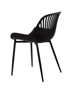 Cadeira de cozinha RANIA, polipropileno e metal preto 2