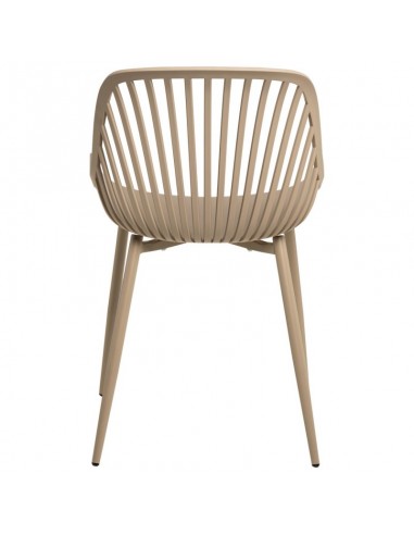 Silla de cocina RANIA, polipropileno y metal beige