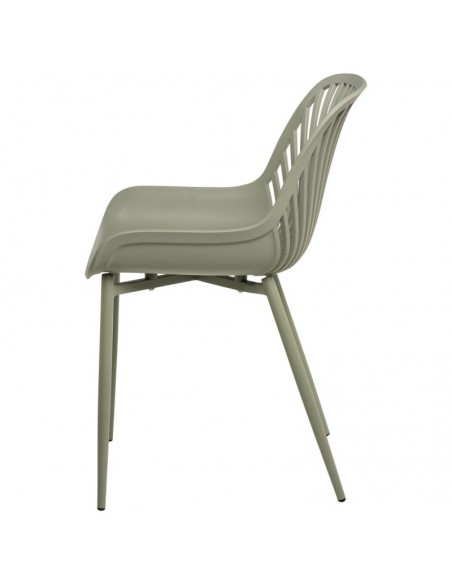 Silla de cocina RANIA, polipropileno y metal menta