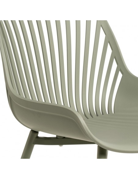 Silla de cocina RANIA, polipropileno y metal menta