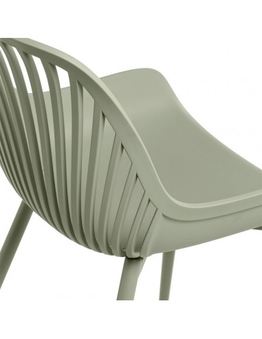 Silla de cocina RANIA, polipropileno y metal menta