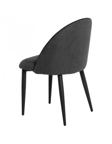 Silla de comedor SLOANE, tapizada color gris...