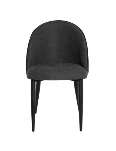 Cadeira de jantar SLOANE, estofada cinza escuro...
