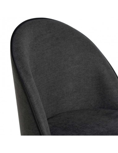 Cadeira de jantar SLOANE, estofada cinza escuro...