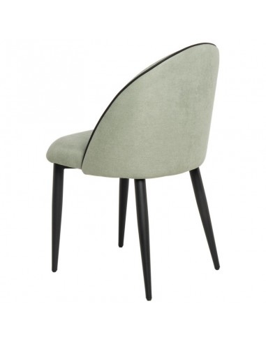 Silla de comedor SLOANE, tapizada color menta...