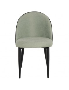 Cadeira de jantar SLOANE, estofada menta com pernas de... 2