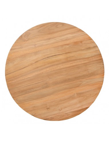 Mesa redonda de rattan CHIARA 90 em natural e...