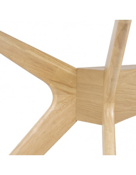 MESA DE CRISTAL MODERNA DELLA 160x90, roble