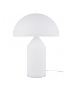 Candeeiro de mesa cogumelo, metal, Branco.