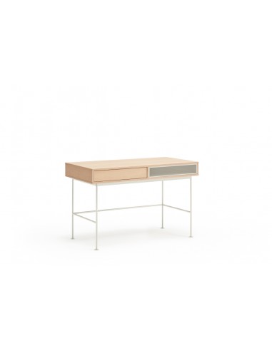 Escritorio de Teulat minimalista YOKO 120 x 78, ROBLE y crema