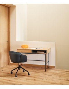 Secretária minimalista Teulat YOKO 120 x 78, carvalho e... 2