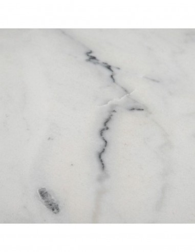 Mesa redonda vintage SHANELL 80, mármore branco...