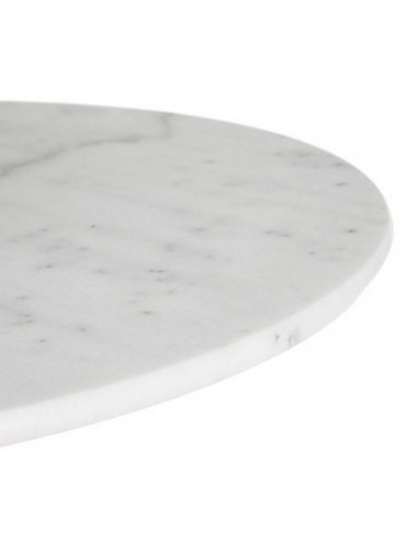 Mesa redonda vintage SHANELL 80, mármol blanco...