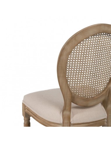 Silla medallón GAZARA, madera en blanco...