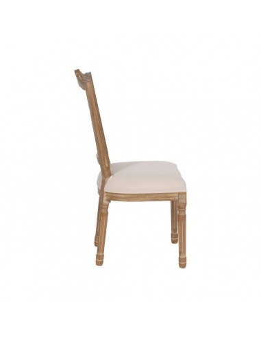 Silla colonial GAZARAL, madera en blanco...