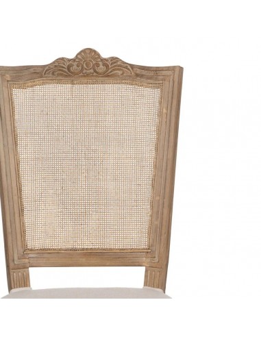 Silla colonial GAZARAL, madera en blanco...