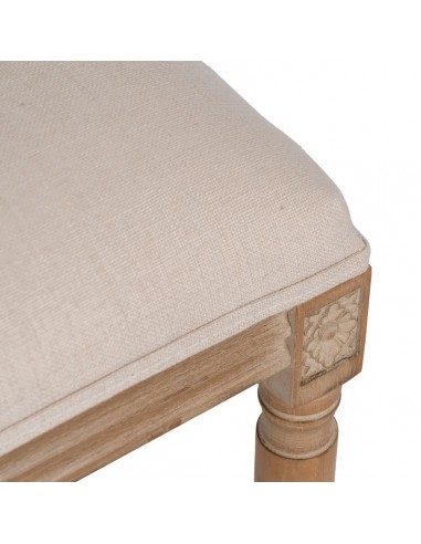 Silla colonial GAZARAL, madera en blanco...